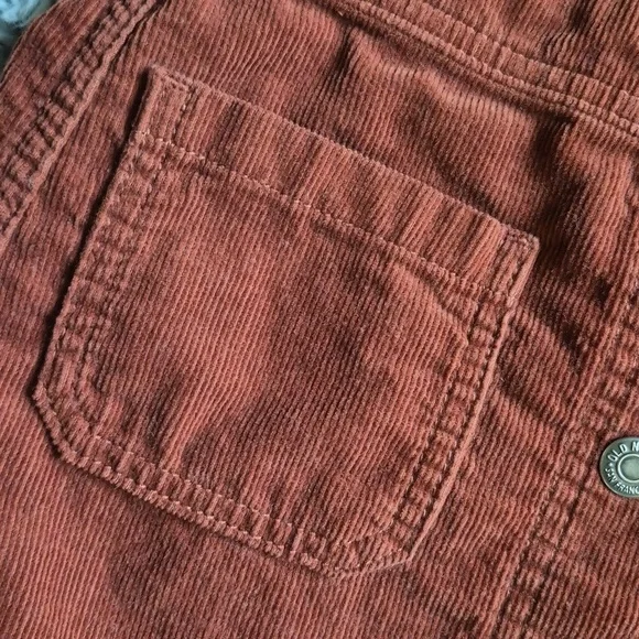 Old Navy Kids Corduroy Button-Front Dress - Rust Size S -6 - Picture 3 of 7